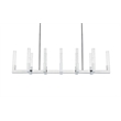 Elegant Lighting Noemi 12-Light Metal Adjustable LED Pendant in Chrome/Clear