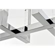 Elegant Lighting Noemi 12-Light Metal Adjustable LED Pendant in Chrome/Clear