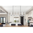 Elegant Lighting Noemi 12-Light Metal Adjustable LED Pendant in Chrome/Clear