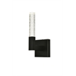 Elegant Lighting Noemi 1-Light Metal Adjustable LED Wall Sconce in Black/Clear