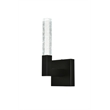 Elegant Lighting Noemi 1-Light Metal Adjustable LED Wall Sconce in Black/Clear