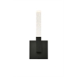 Elegant Lighting Noemi 1-Light Metal Adjustable LED Wall Sconce in Black/Clear