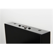 Elegant Lighting Noemi 1-Light Metal Adjustable LED Wall Sconce in Black/Clear