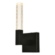 Elegant Lighting Noemi 1-Light Metal Adjustable LED Wall Sconce in Black/Clear