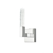Elegant Lighting Noemi 1-Light Metal Adjustable LED Wall Sconce in Chrome/Clear