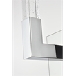 Elegant Lighting Noemi 1-Light Metal Adjustable LED Wall Sconce in Chrome/Clear