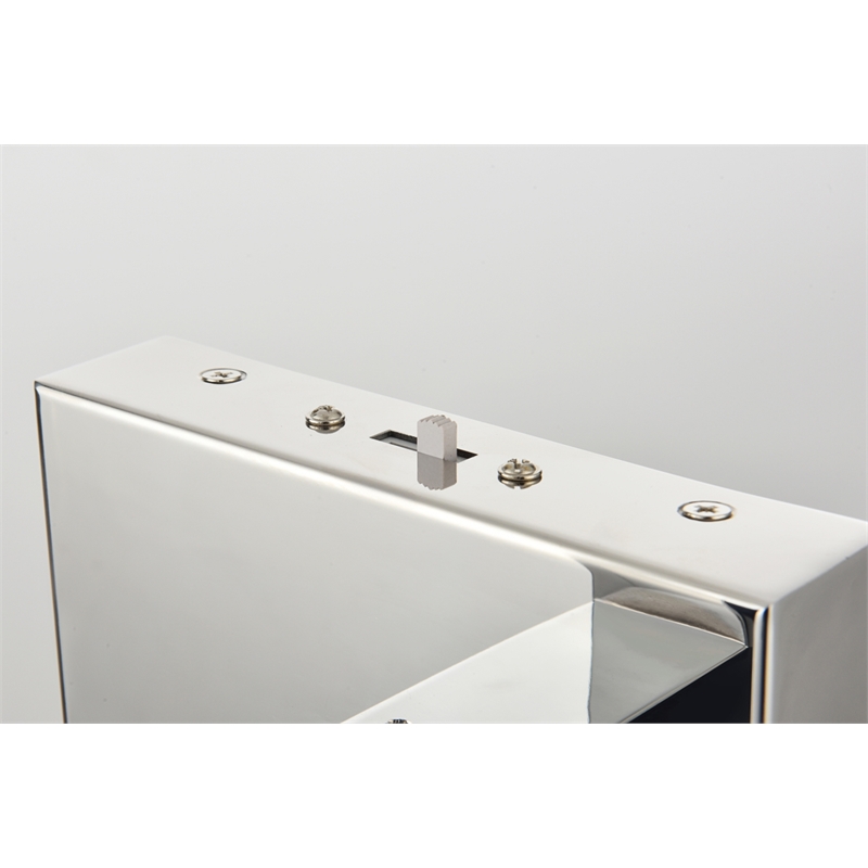 Elegant Lighting Noemi 1-Light Metal Adjustable LED Wall Sconce in Chrome/Clear