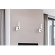 Elegant Lighting Noemi 1-Light Metal Adjustable LED Wall Sconce in Chrome/Clear