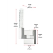 Elegant Lighting Noemi 1-Light Metal Adjustable LED Wall Sconce in Chrome/Clear
