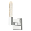 Elegant Lighting Noemi 1-Light Metal Adjustable LED Wall Sconce in Chrome/Clear