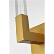 Elegant Lighting Noemi 1-Light Metal Adjustable LED Wall Sconce in Satin Gold