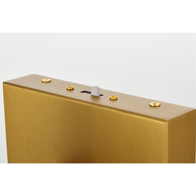 Elegant Lighting Noemi 1-Light Metal Adjustable LED Wall Sconce in Satin Gold