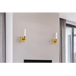 Elegant Lighting Noemi 1-Light Metal Adjustable LED Wall Sconce in Satin Gold