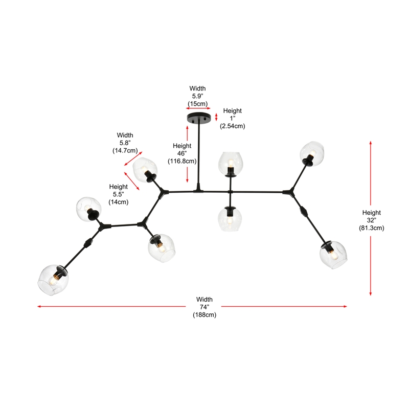 Elegant Lighting Cavoli 74