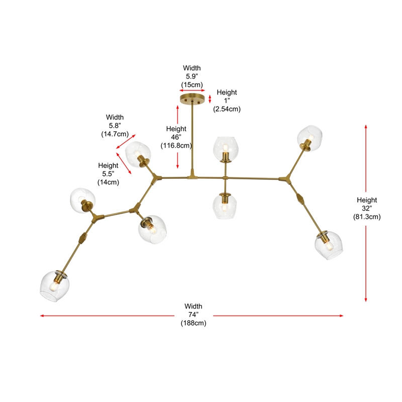 Elegant Lighting Cavoli 74