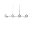 Elegant Lighting Eren 8-Light Metal & Crystal Pendant Light in Chrome/Clear