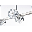 Elegant Lighting Eren 8-Light Metal & Crystal Pendant Light in Chrome/Clear