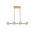 Elegant Lighting Eren 8-Light Metal & Crystal Pendant Light in Satin Gold/Clear