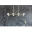 Elegant Lighting Eren 8-Light Metal & Crystal Pendant Light in Satin Gold/Clear