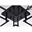 Elegant Lighting Eren 8-Light Metal & Crystal Flush Mount in Black/Clear