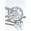Elegant Lighting Eren 8-Light Metal & Crystal Flush Mount in Chrome/Clear