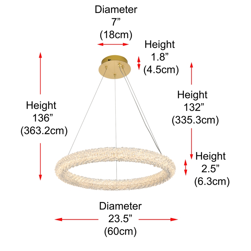 Elegant Lighting Bowen 24