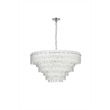 Elegant Lighting Emilia 10-Light Metal & Glass Chandelier in Chrome/Clear