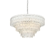 Elegant Lighting Emilia 10-Light Metal & Glass Chandelier in Chrome/Clear