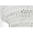 Elegant Lighting Emilia 10-Light Metal & Glass Chandelier in Chrome/Clear