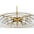 Elegant Lighting Emilia 10-Light Metal & Glass Chandelier in Satin Gold/Clear