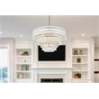 Elegant Lighting Emilia 10-Light Metal & Glass Chandelier in Satin Gold/Clear