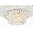 Elegant Lighting Emilia 6-Light Metal & Glass Chandelier in Chrome/Clear