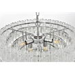 Elegant Lighting Emilia 6-Light Metal & Glass Chandelier in Chrome/Clear