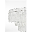 Elegant Lighting Emilia 6-Light Metal & Glass Chandelier in Chrome/Clear