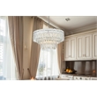 Elegant Lighting Emilia 6-Light Metal & Glass Chandelier in Chrome/Clear