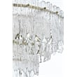 Elegant Lighting Emilia 6-Light Metal & Glass Chandelier in Satin Gold/Clear