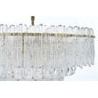 Elegant Lighting Emilia 6-Light Metal & Glass Chandelier in Satin Gold/Clear