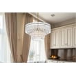 Elegant Lighting Emilia 6-Light Metal & Glass Chandelier in Satin Gold/Clear