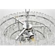 Elegant Lighting Emilia 4-Light Metal & Glass Chandelier in Chrome/Clear