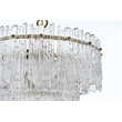 Elegant Lighting Emilia 4-Light Metal & Glass Chandelier in Satin Gold/Clear