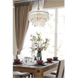 Elegant Lighting Emilia 4-Light Metal & Glass Chandelier in Satin Gold/Clear