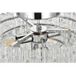 Elegant Lighting Emilia 4-Light Metal & Glass Flush Mount Light in Chrome/Clear