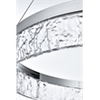 Elegant Lighting Linden 1-Light Metal Adjustable LED Chandelier in Chrome/Clear