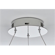 Elegant Lighting Linden 1-Light Metal Adjustable LED Chandelier in Chrome/Clear