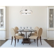 Elegant Lighting Linden 1-Light Metal Adjustable LED Chandelier in Chrome/Clear