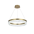 Elegant Lighting Linden 1-Light Metal Adjustable LED Chandelier in Satin Gold