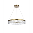 Elegant Lighting Linden 1-Light Metal Adjustable LED Chandelier in Satin Gold