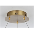 Elegant Lighting Linden 1-Light Metal Adjustable LED Chandelier in Satin Gold