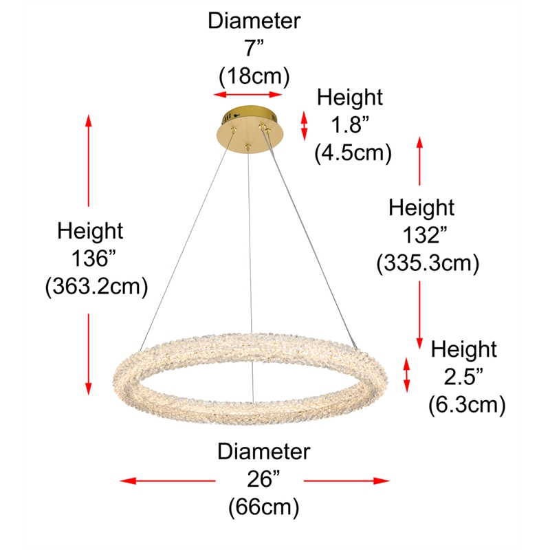 Elegant Lighting Bowen 26