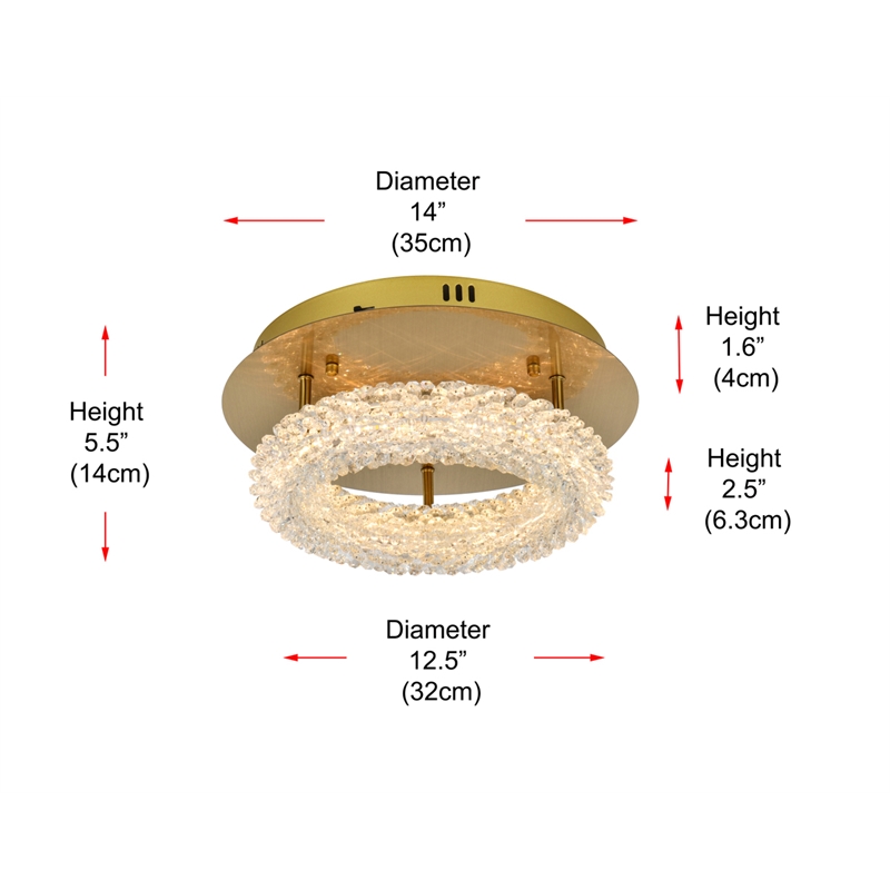 Elegant Lighting Bowen 14